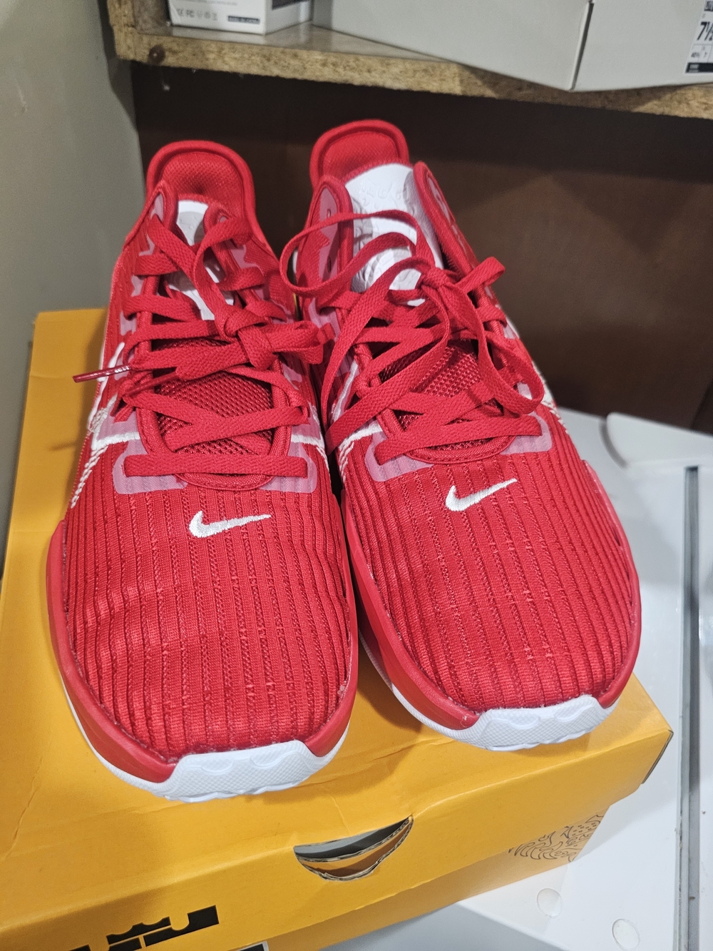Nike Red Athletic Sneakers with White Swoosh